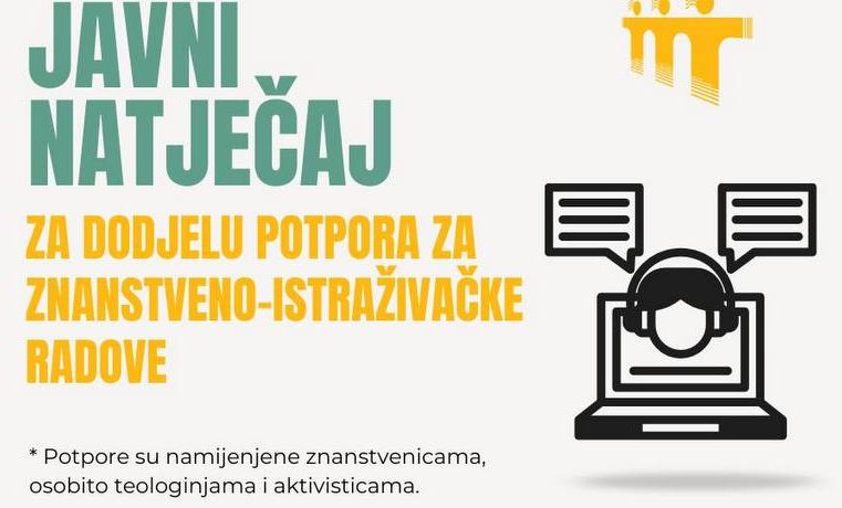 Javni natječaj za dodjelu potpora za znanstveno-istraživačke radove
